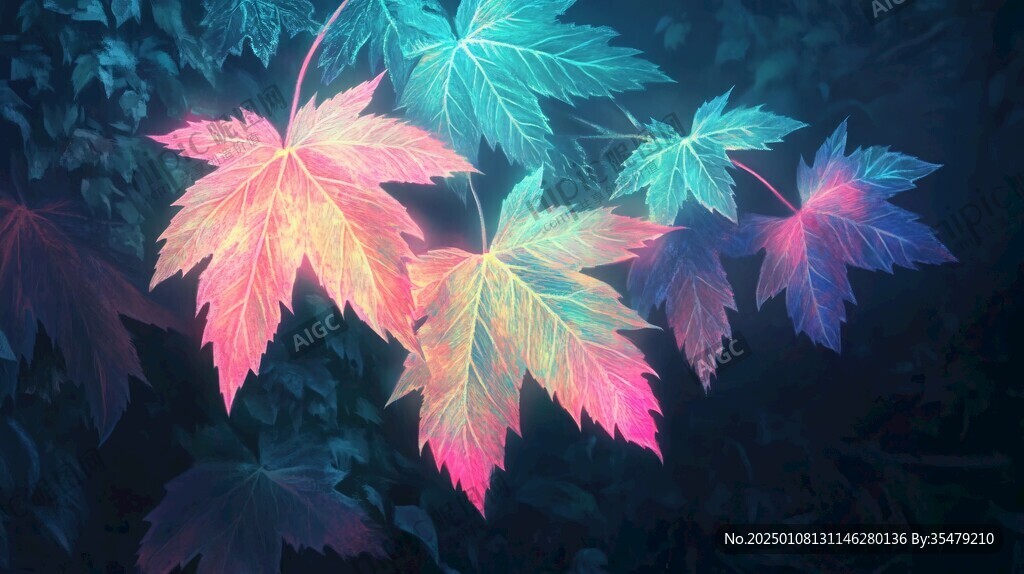 唯美梦幻枫叶