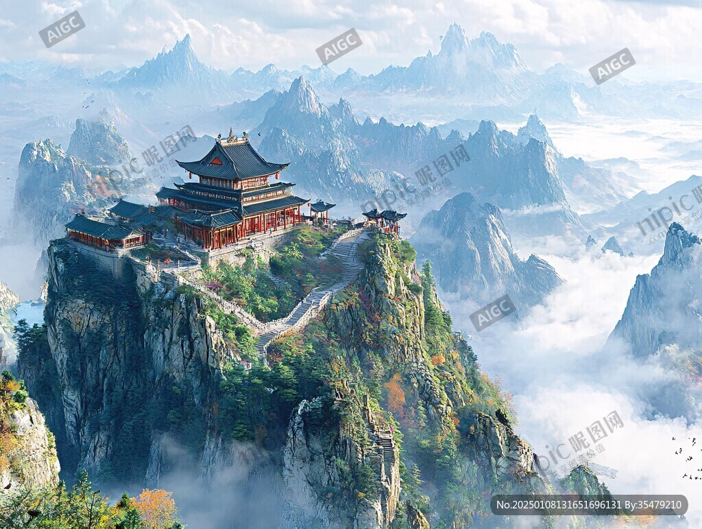武当山风景画