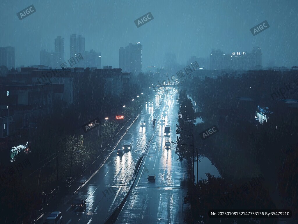雨夜马路