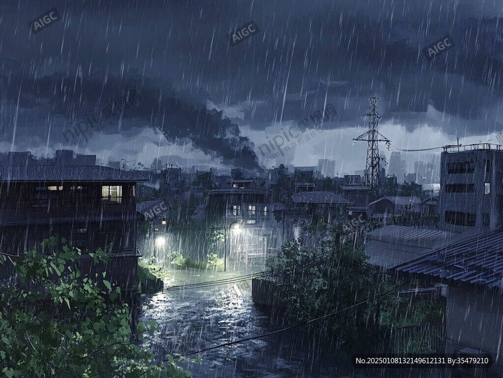 夜景梅雨季