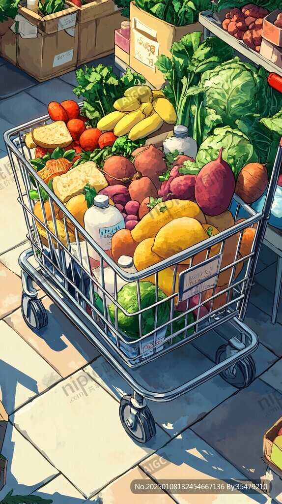 菜市插画