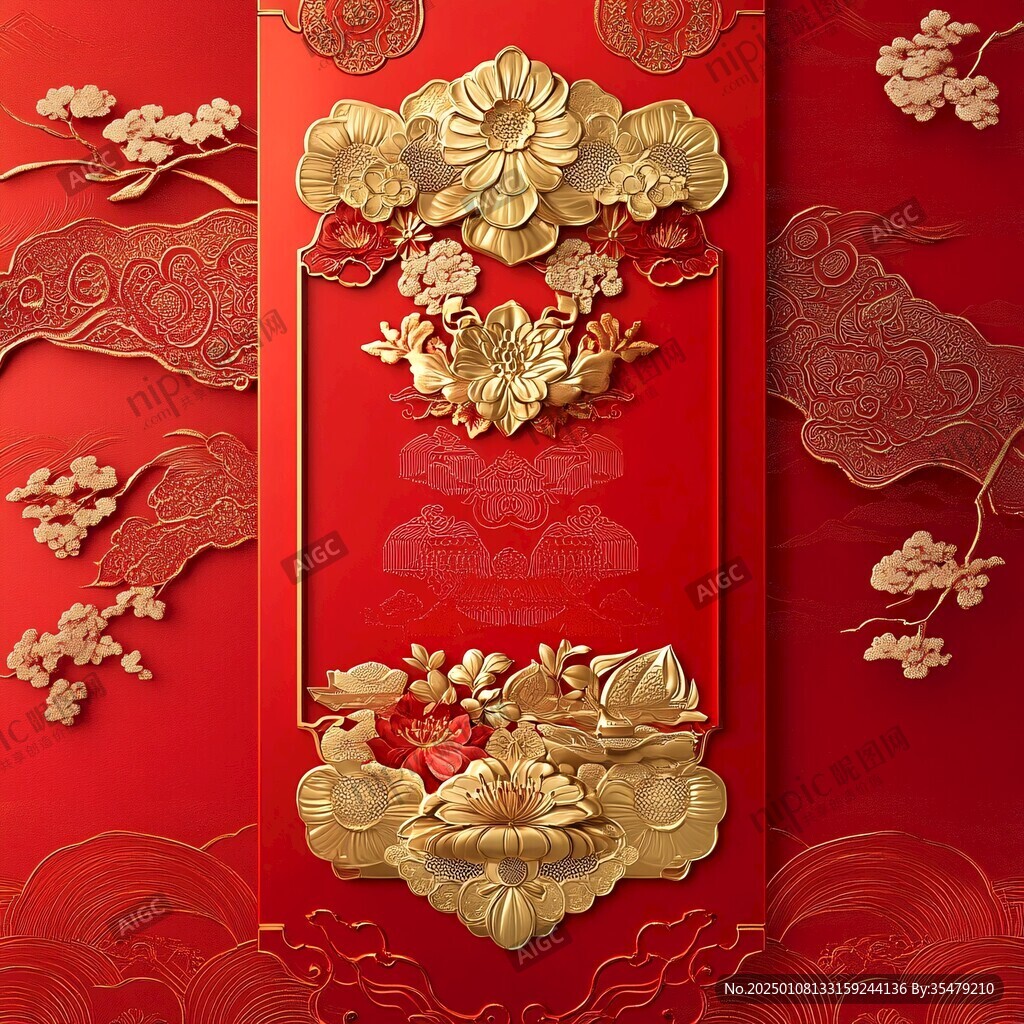 红金风插画