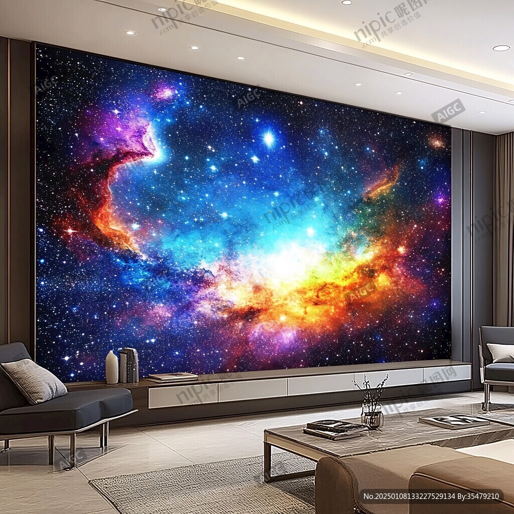 宇宙银河系背景墙