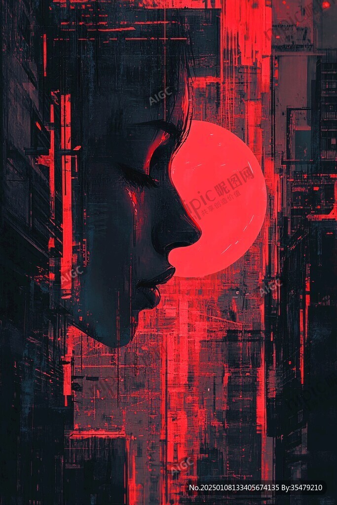 赛博朋克装饰画