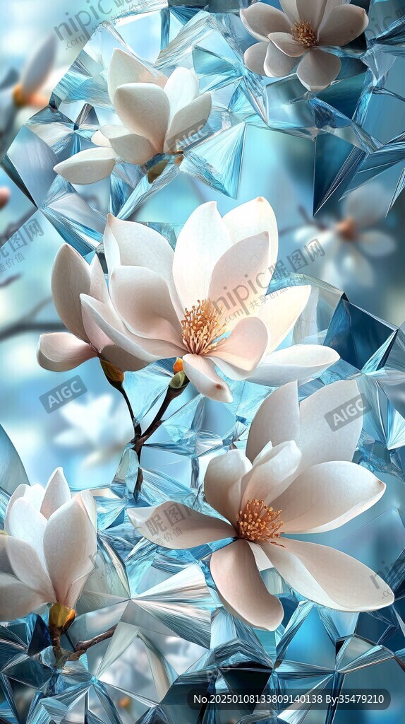 3d立体花壁纸