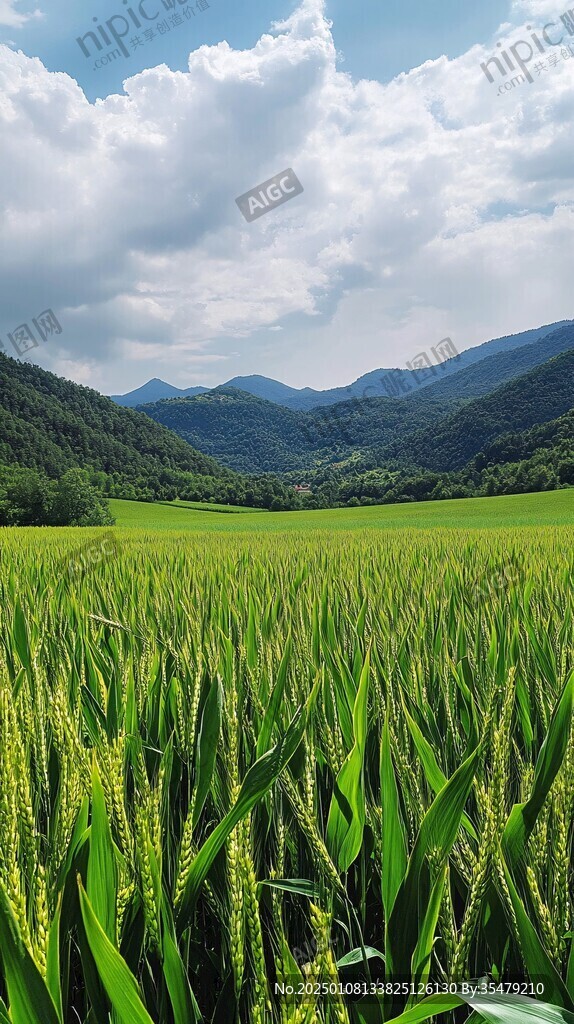 东北夏季稻田