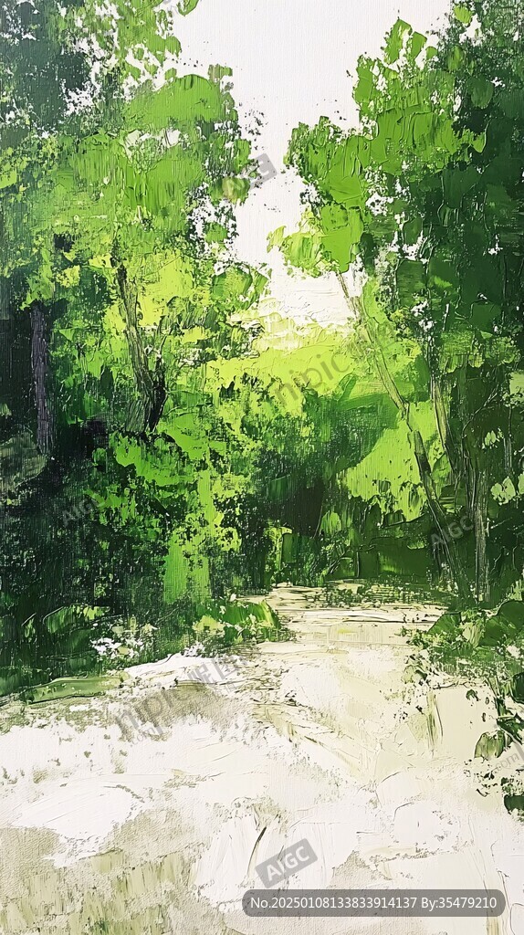 天然林风景画