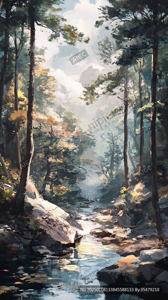 风景厚涂
