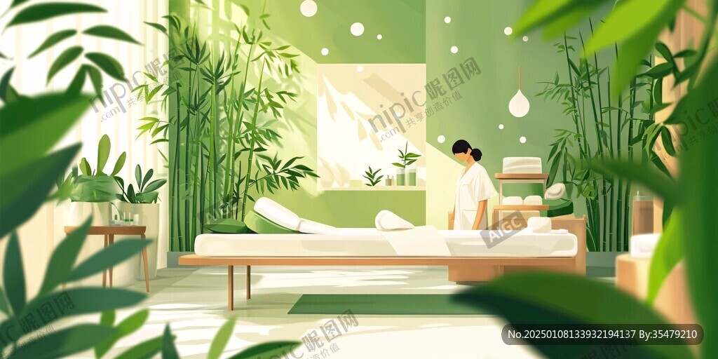 惬意下午插画