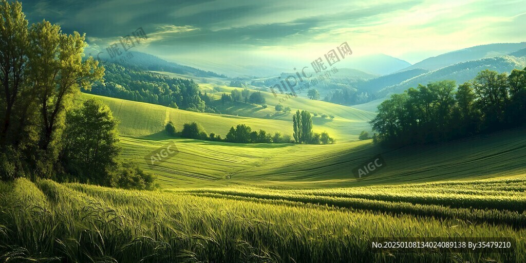 超宽幅田园景色