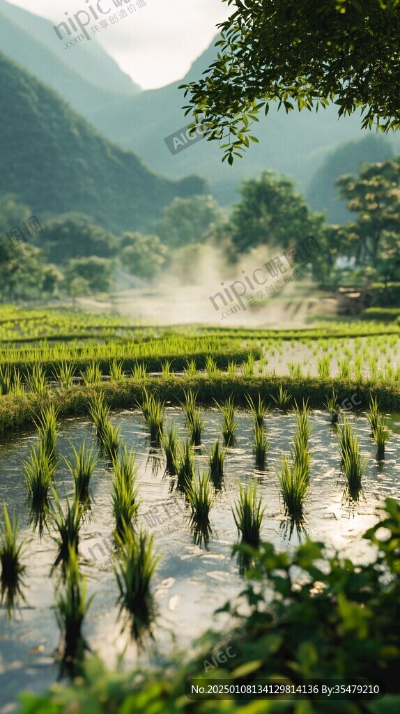 山中晨炊