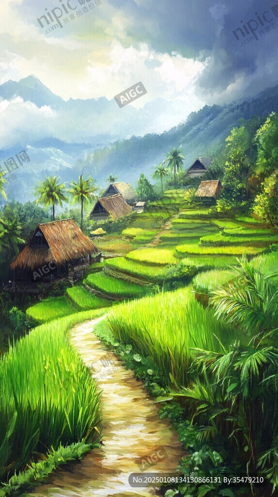 唯美农村场景