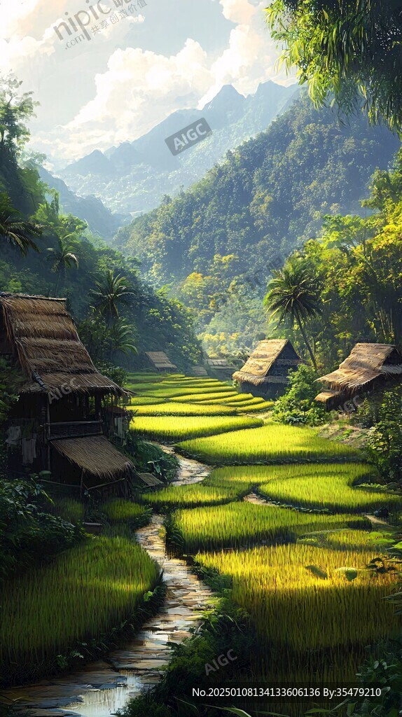 唯美农村场景