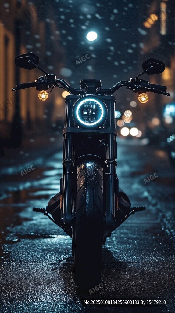 科技感的摩托车