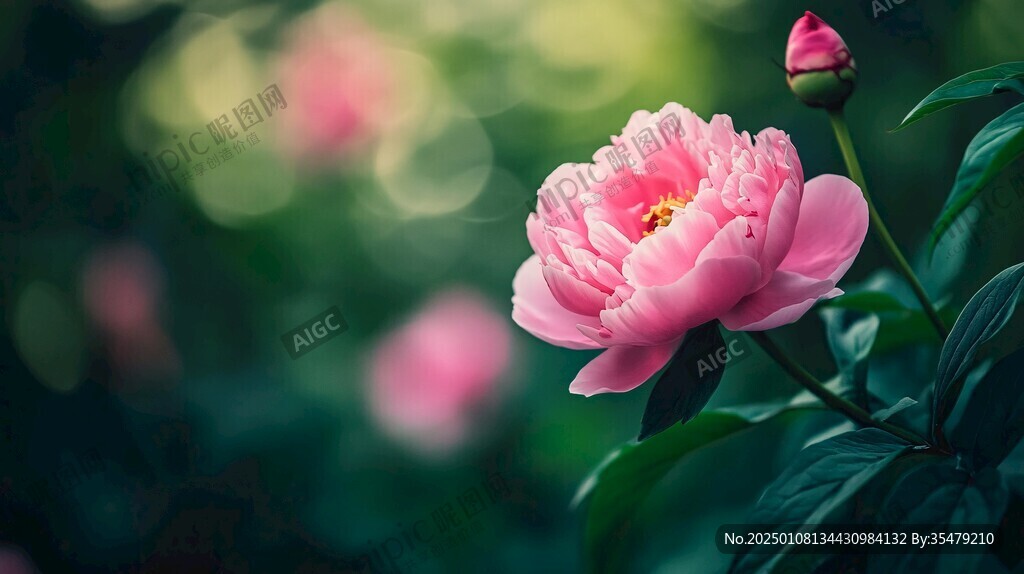 梦幻芍药花