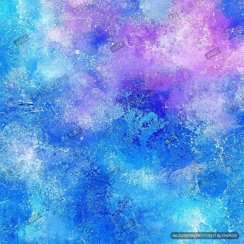 蓝紫色随性涂鸦背景