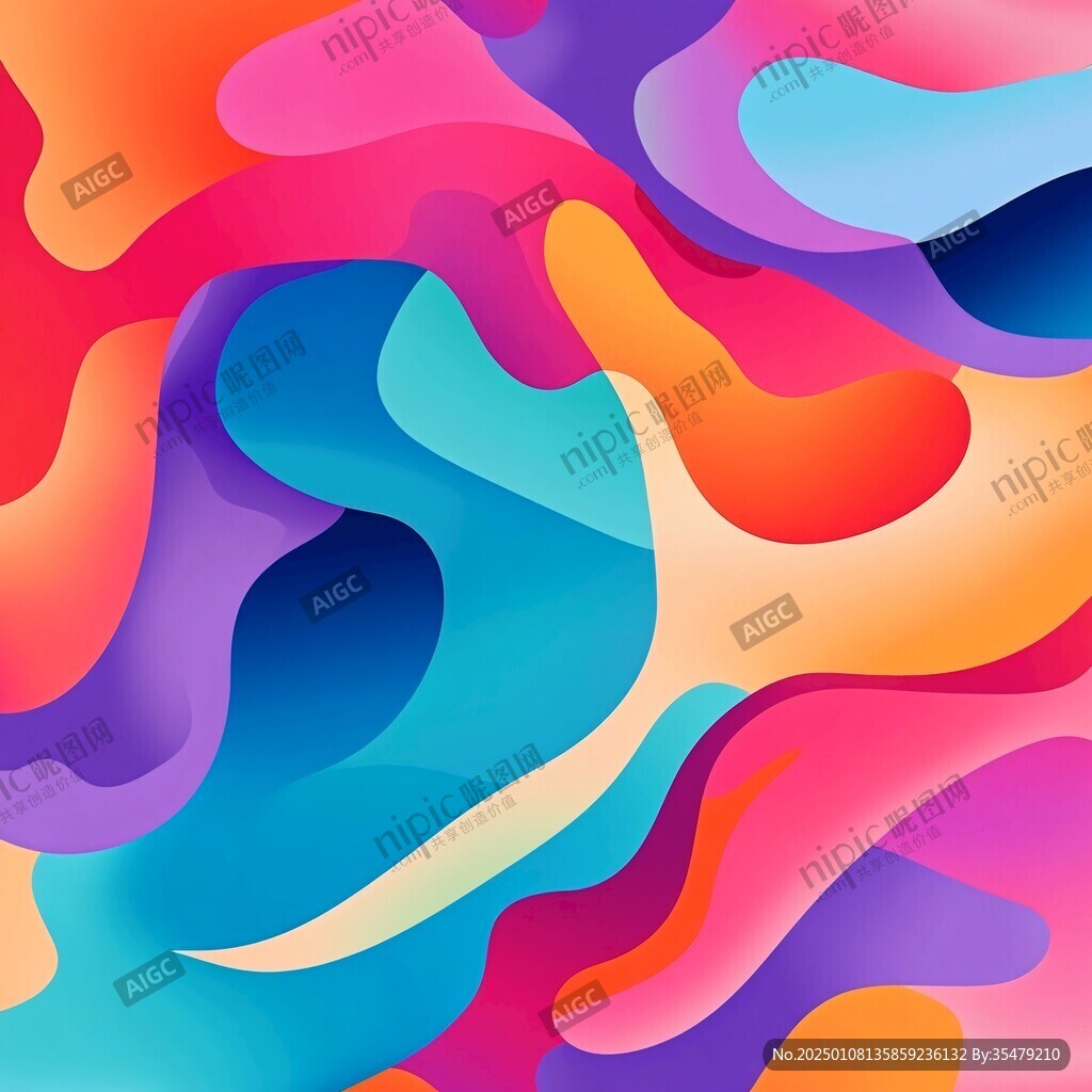 肌理彩色流体背景