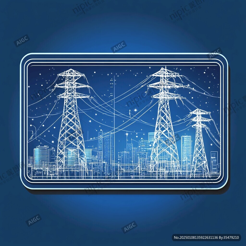 供电题材背景素材