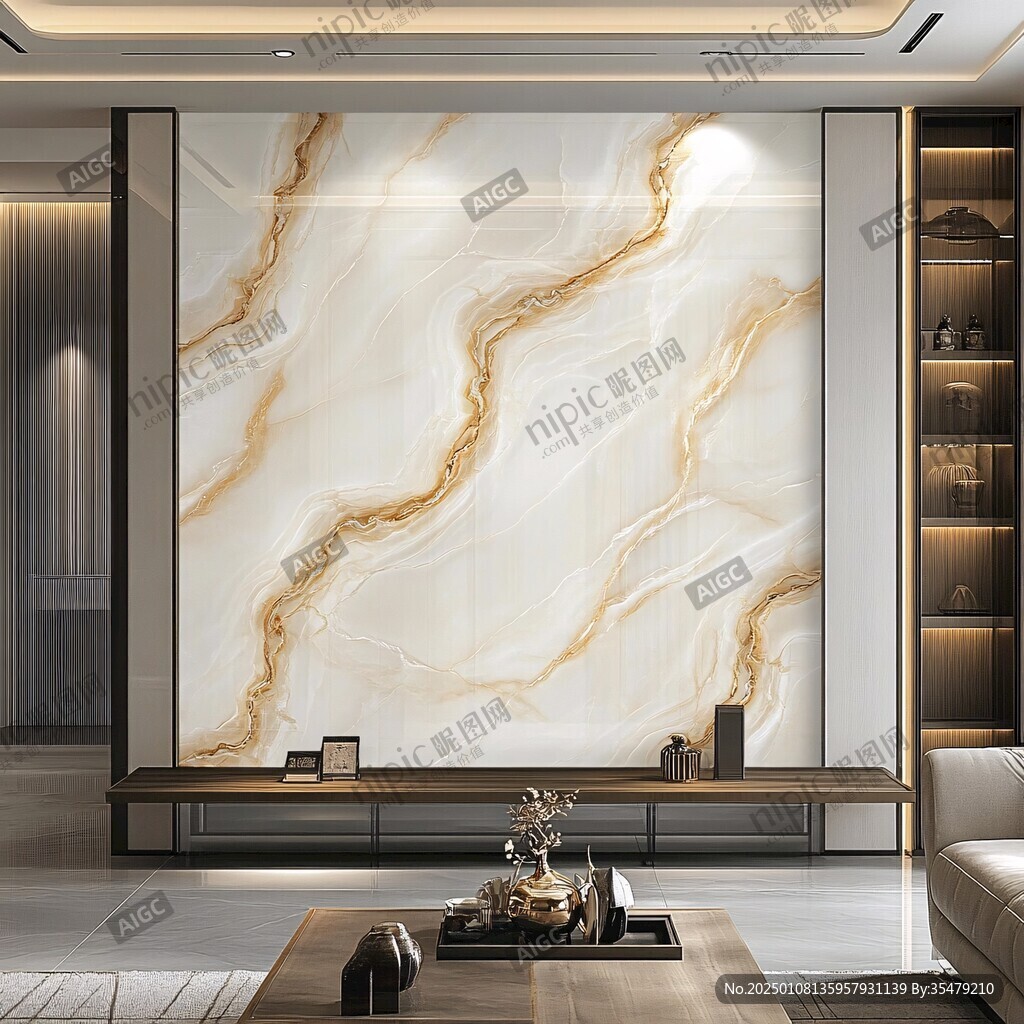 轻奢大理石背景墙