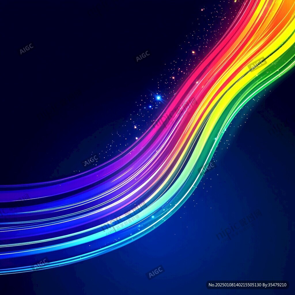 七彩绚丽渐变条纹