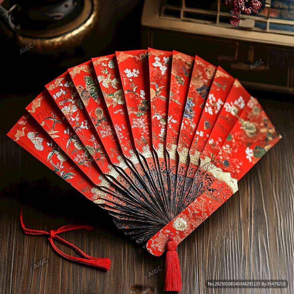 布艺扇插