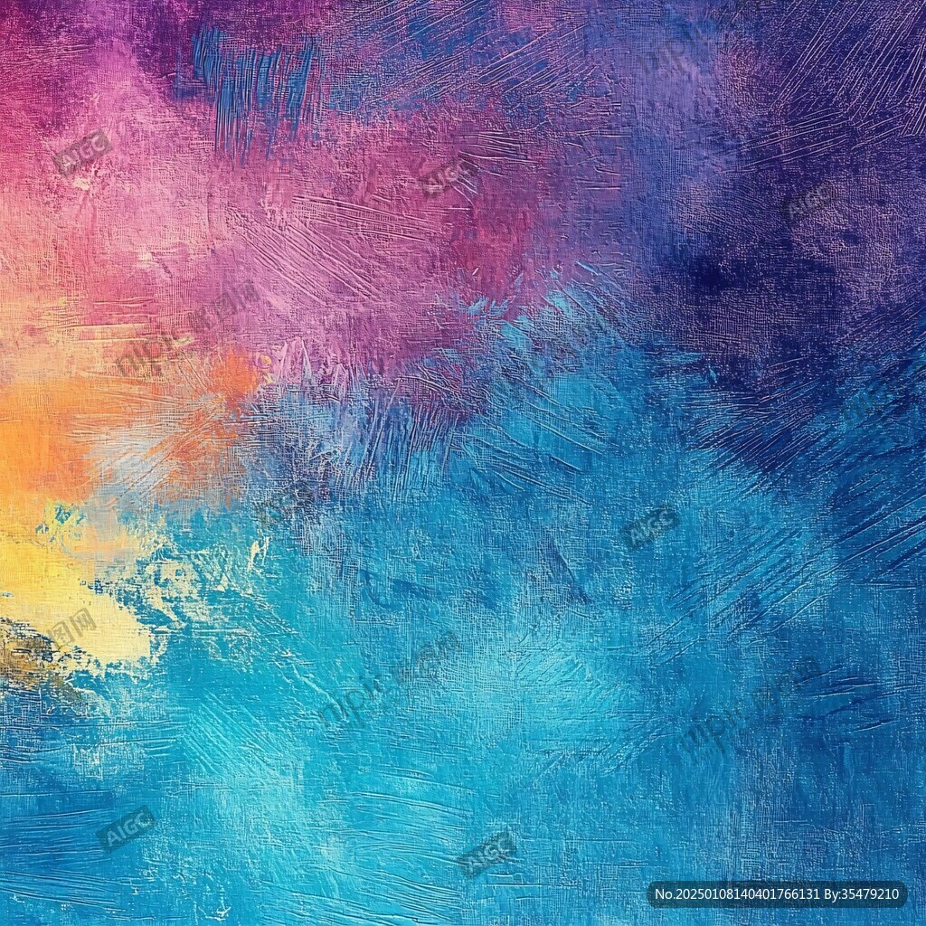 蓝紫色随性涂鸦背景