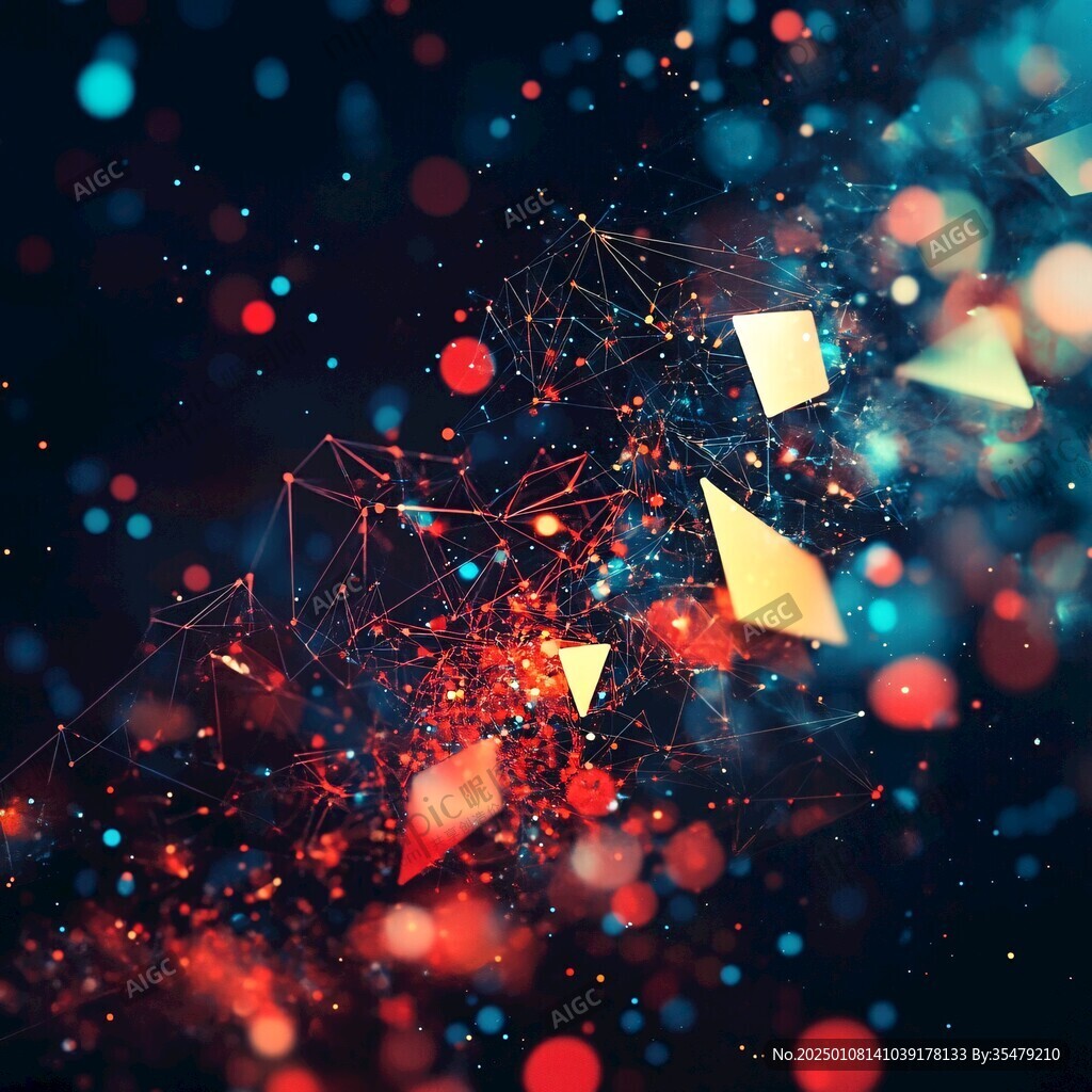 网点创意特效背景