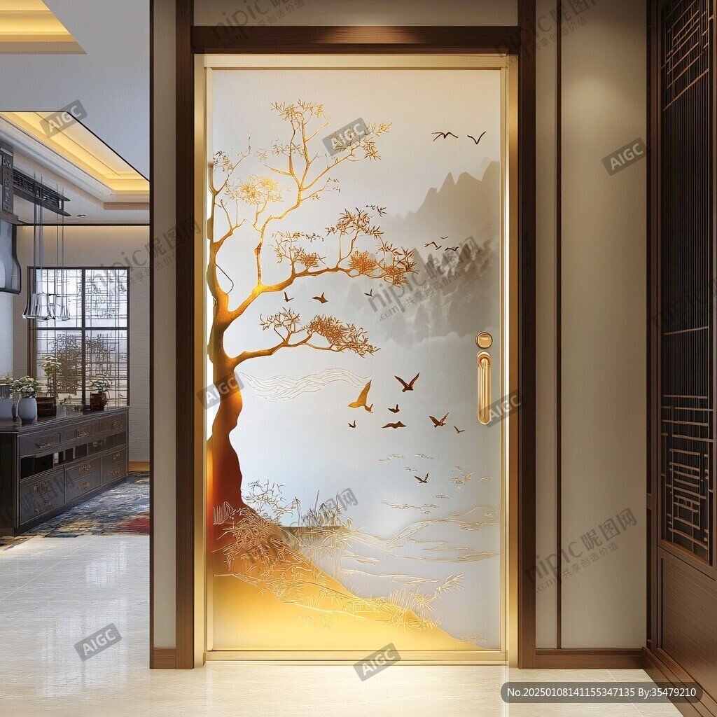 艺术移门