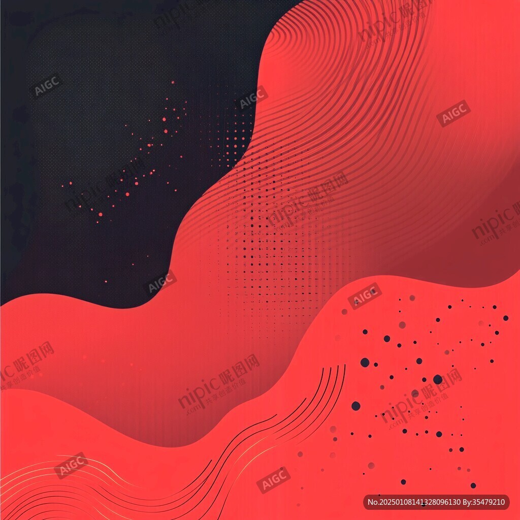 简洁大气拼色曲线纹理