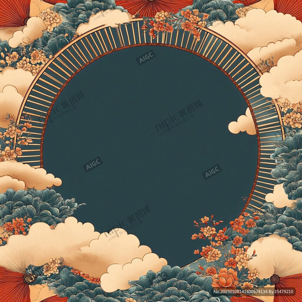喜庆插画背景