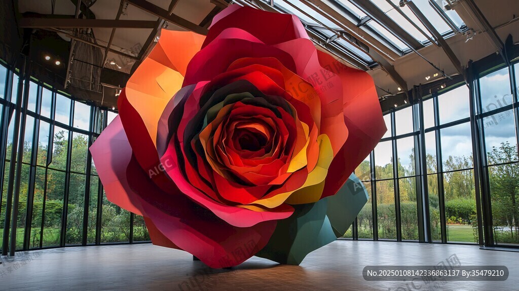 玫瑰艺术雕塑