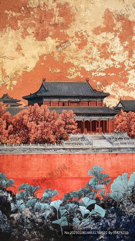 插画故宫