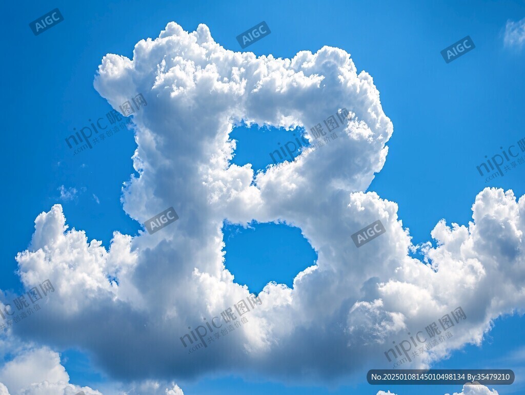 高清云朵数字