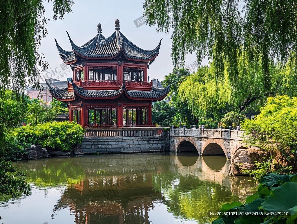 亭台楼阁江南园林