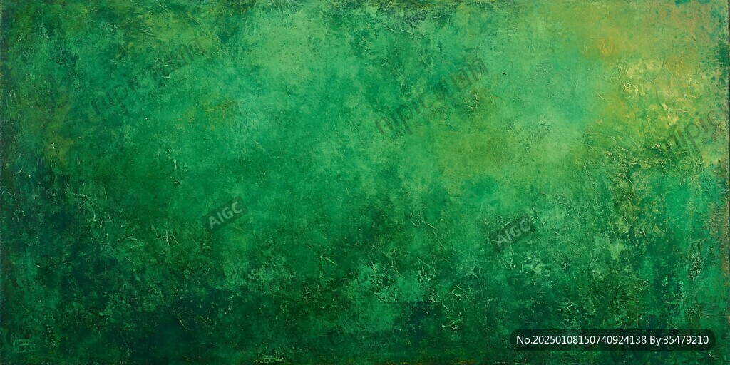 暗绿油画