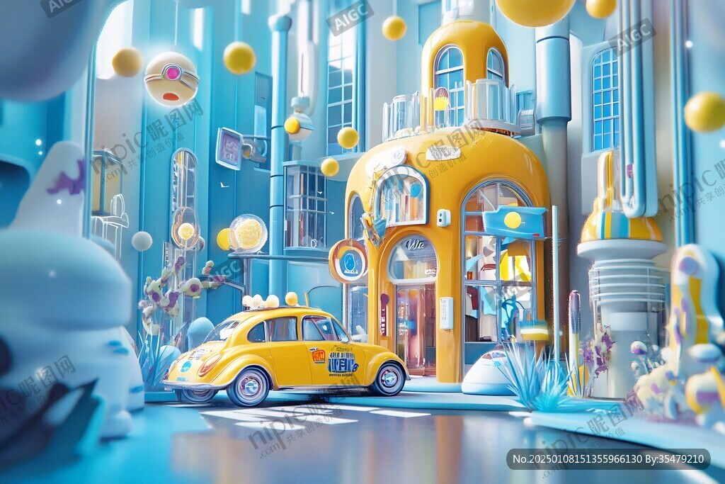 3d立体插画风格