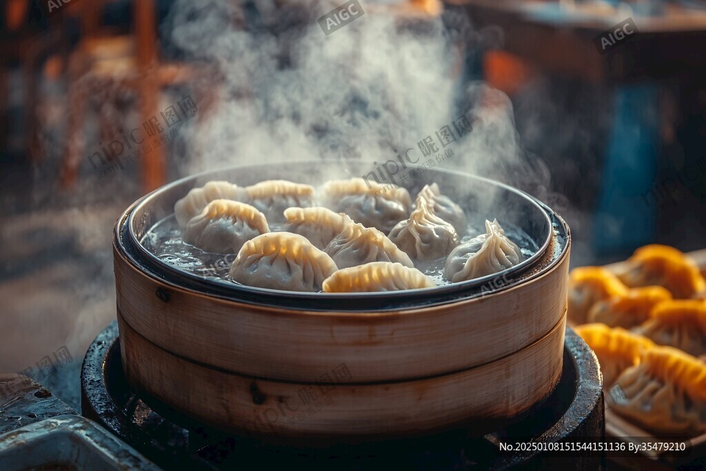 唯美蒸饺
