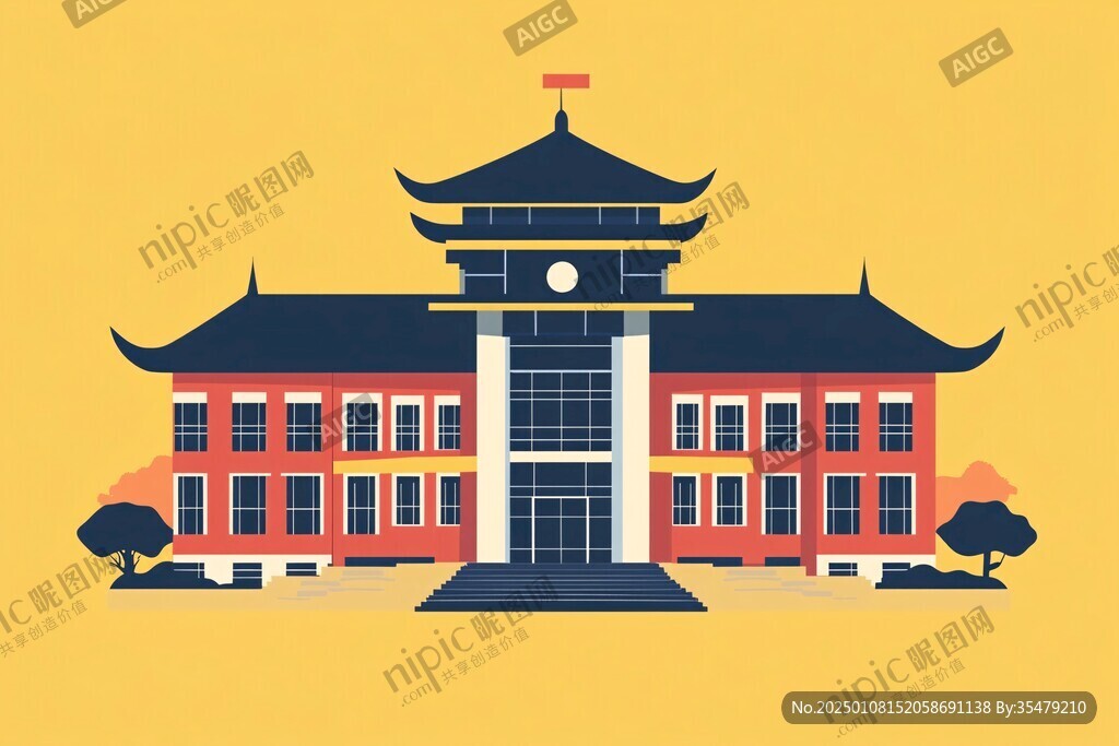 总统府插画