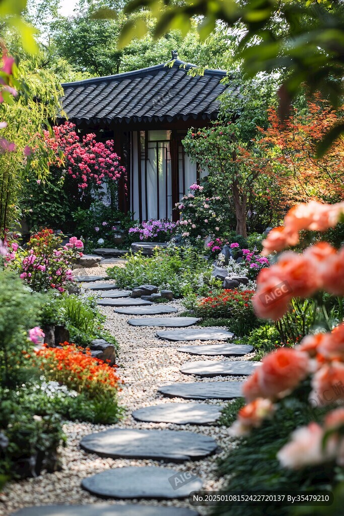 庭院花路