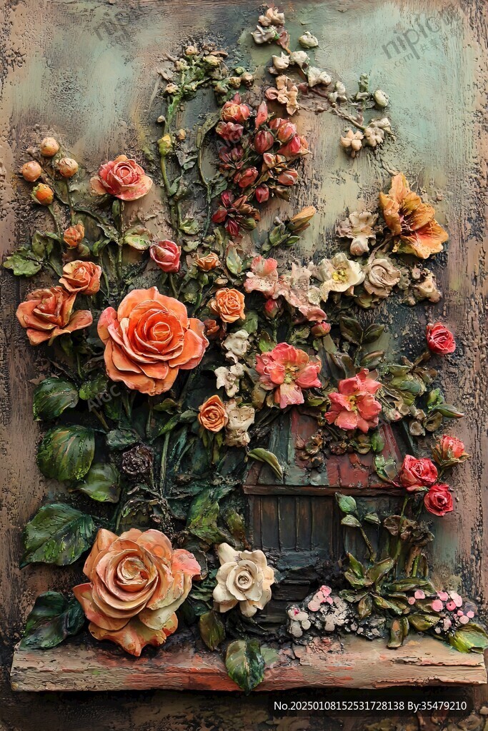 立体花雕