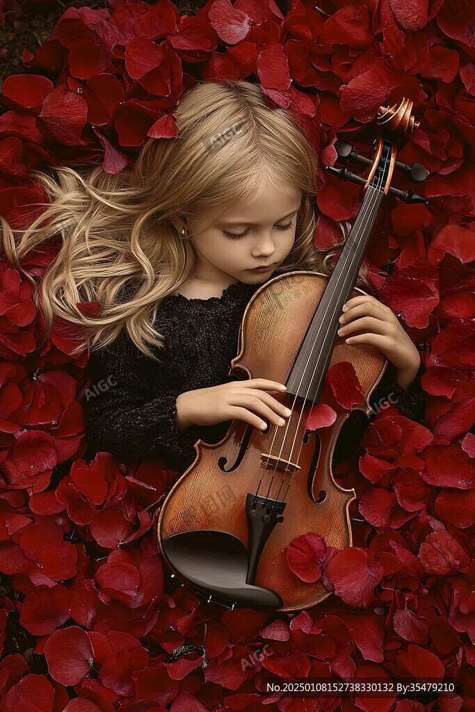 小提琴宣传海报爱情