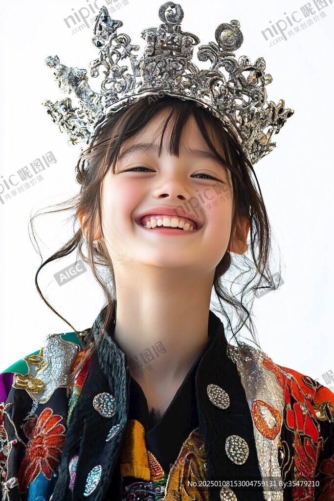 带皇冠的少女