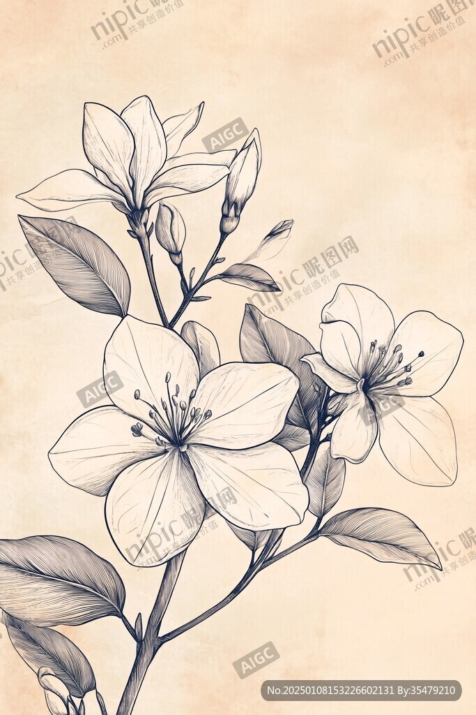 断肠草插画