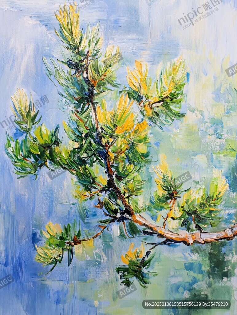 松节油画