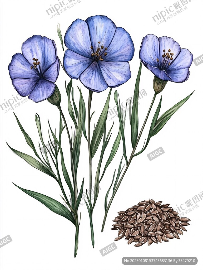 胡麻花手绘