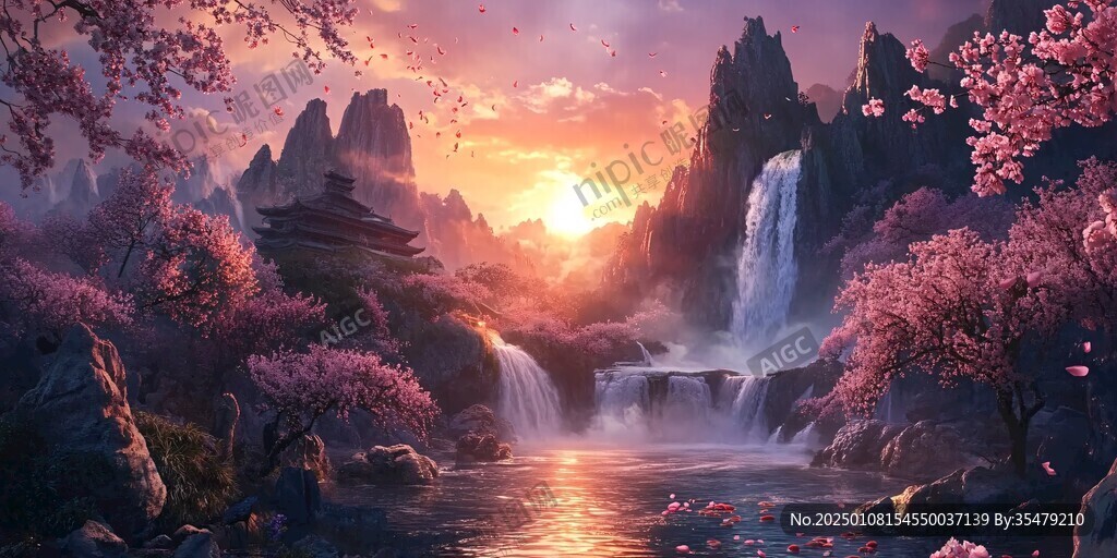 古风山水场景