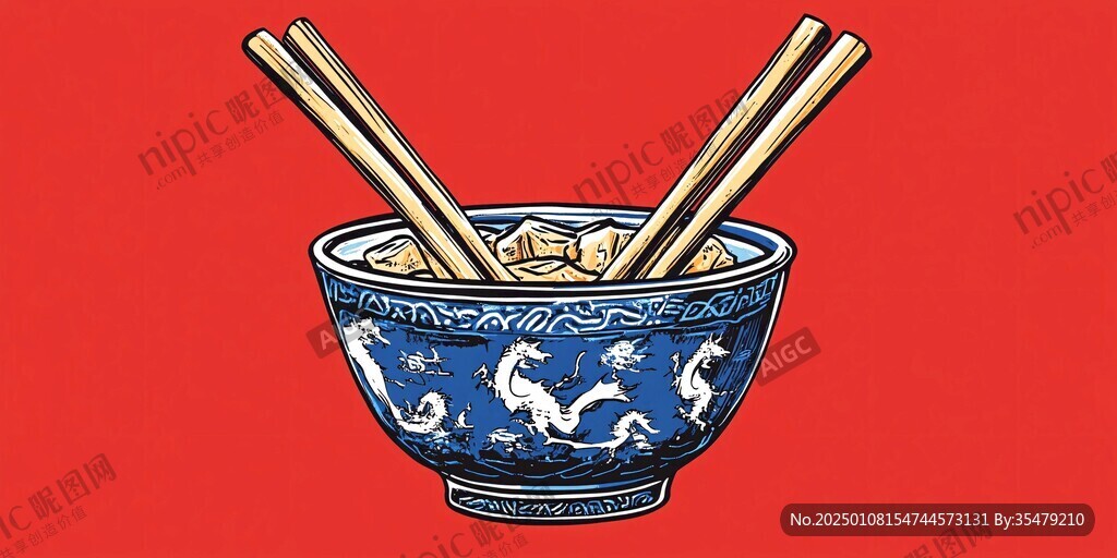 面碗插画