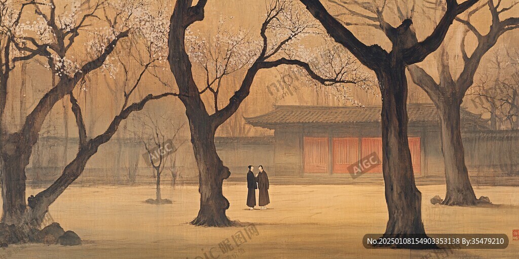 天一阁插画