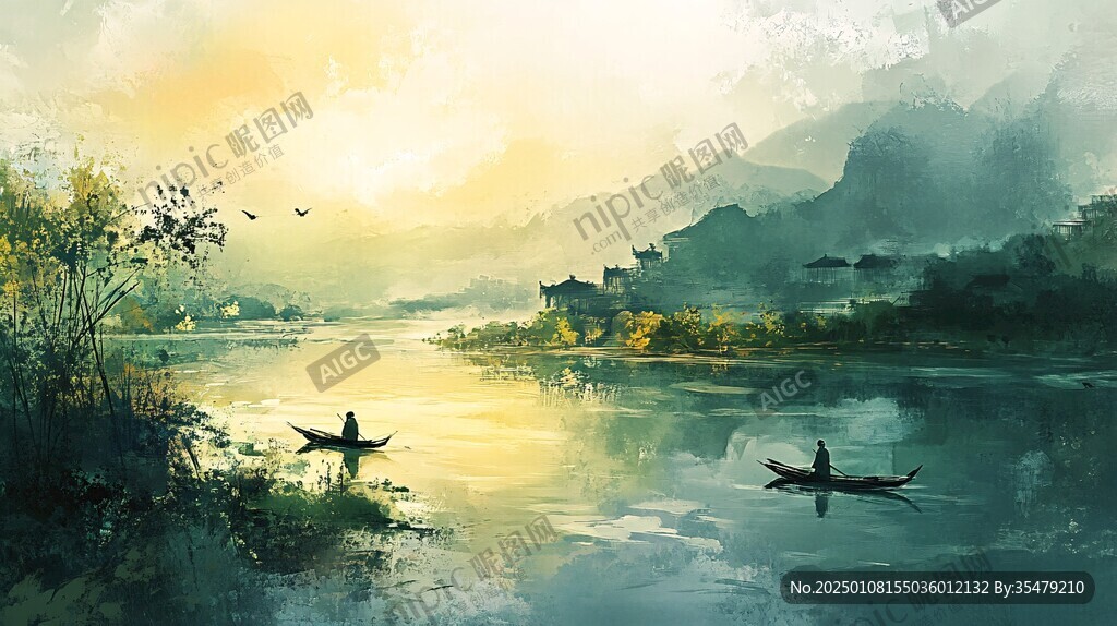 高清古风山水