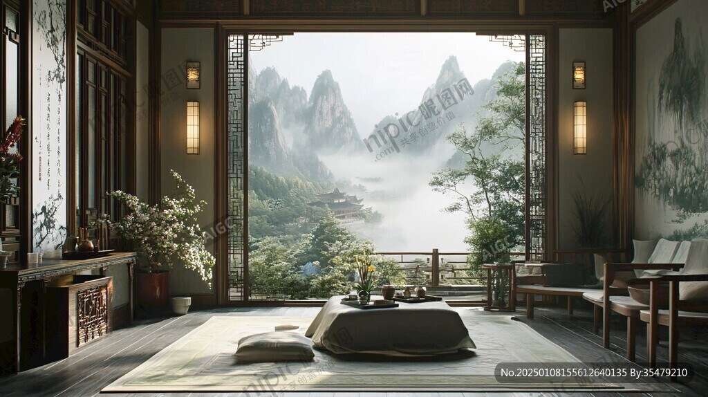 中式场景图